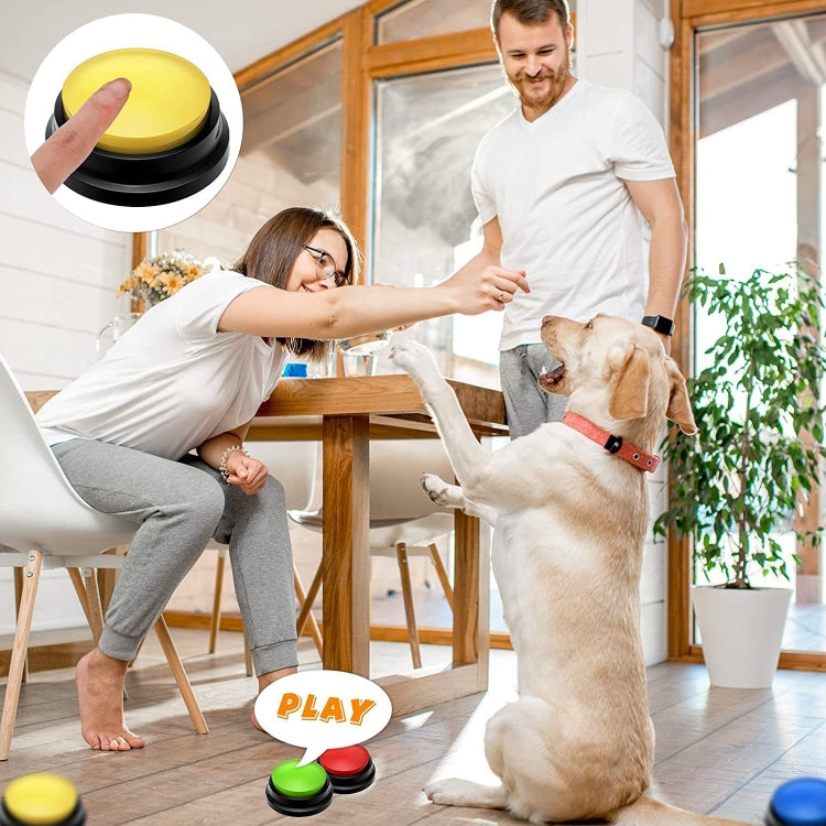 Nút giao tiếp thú cưng Hộp phát âm chó, Kiểu: Mẫu ghi âm, Màu đỏ hồng, Hồng, Vàng, Xanh hồ, Trắng, Xanh đậm, Xanh nhạt, Xanh lá, Tím, Đỏ, Cam