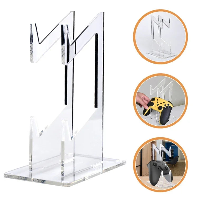 Giá đỡ lưu trữ tay cầm chơi game acrylic hai lớp cho PS4/ PS5/ PS3, dành cho PS4/ PS5/ PS3