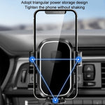 Car Air Outlet Hook Firmly Navigation Mobile Phone Holder, Mirror Black