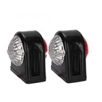 MK-249 10-30V 8LEDs Red And White Truck Round Side Light, MK-249 (Red White)
