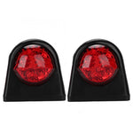 MK-249 10-30V 8LEDs Red And White Truck Round Side Light, MK-249 (Red White)