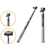 Gậy tự sướng monopod sợi carbon 1,2m TELESIN với vít 1/4 cho camera hành động, dài 1,2m