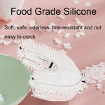 Bộ 2 bàn chải đánh răng silicone hình chữ U cho trẻ em hoạt hình, dành cho trẻ từ 2-12 tuổi