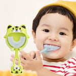 Bộ 2 bàn chải đánh răng silicone hình chữ U cho trẻ em hoạt hình, dành cho trẻ từ 2-12 tuổi