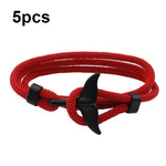 5 chiếc vòng tay dây thừng đuôi cá voi đan đôi khóa sống điều chỉnh, 5 chiếc màu xanh nhạt, 5 chiếc màu be, 5 chiếc màu hồng, 5 chiếc màu vàng, 5 chiếc màu rượu vang đỏ, 5 chiếc màu xanh hải quân, 5 chiếc màu kaki, 5 chiếc màu đỏ, 5 chiếc màu đen