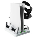 Đế làm mát đa chức năng cho tay cầm VR2, giá đỡ sạc, giá đỡ lưu trữ đĩa cho máy chủ PS5 ipaly, HBP-6478