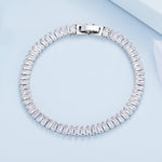 Vòng tay đá cubic zirconia lấp lánh mạ vàng đồng trang sức, YIB055-17LCP, YIB055-19LCP, YIB055-17LVT, YIB055-19LVT