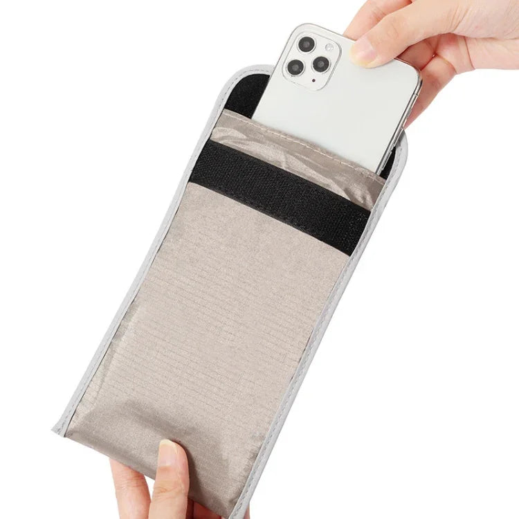 Túi điện thoại di động chống bức xạ RFID chống định vị 6.5 inch, màu xám 6.5 inch