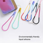5 chiếc dây đeo điện thoại silicone họa tiết dệt màu nước, dây đeo USB, hoa anh đào mùa xuân, tuyết mùa đông, bùn, xanh lá, lá vàng mùa thu, tím đỏ