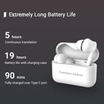 Tai nghe dịch thông minh Bluetooth đa quốc gia M6 hỗ trợ 127 ngôn ngữ, M6 trắng