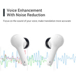 Tai nghe dịch thông minh Bluetooth đa quốc gia M6 hỗ trợ 127 ngôn ngữ, M6 trắng