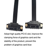 Cáp mở rộng card đồ họa / card mạng không dây PCI-E 3.0 1X góc 90 độ, Chiều dài cáp:, 5cm, 10cm, 15cm, 20cm, 25cm, 30cm, 40cm, 50cm