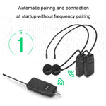 Micro không dây UHF tai nghe micro lavalier, một cho một, một cho hai