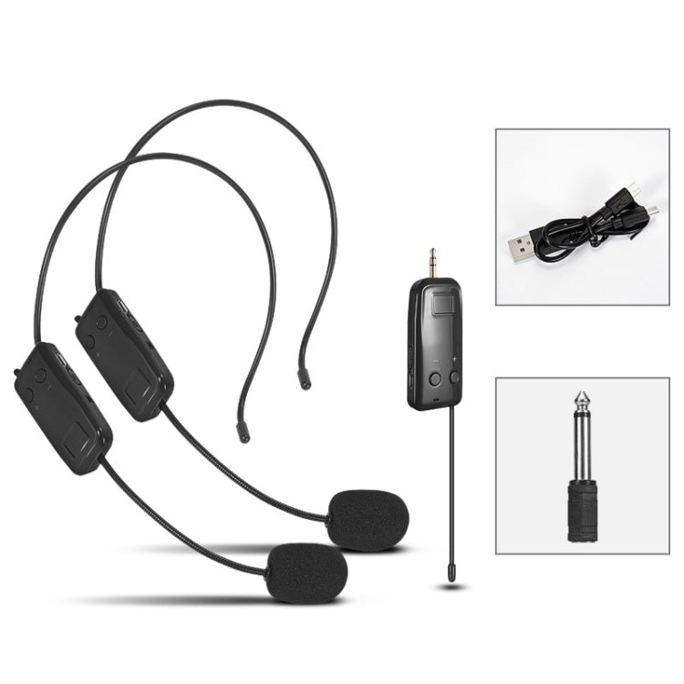 Micro không dây UHF tai nghe micro lavalier, một cho một, một cho hai