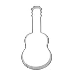 Bộ 5 Khuôn Bánh Quy Hình Đàn Guitar Thép Không Gỉ Fondant Mousse Tròn, Hình Đàn Guitar