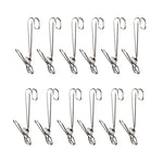 Kẹp phơi quần áo đuôi dài móc dây inox, 12 cái inox