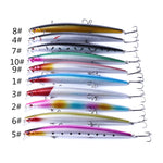 HENGJIA MI101 18cm 26g Long-distance Casting Sea Fishing Fake Lures Minnow Baits, MI101 (10), MI101 (5), MI101 (1), MI101 (2), MI101 (3), MI101 (6), MI101 (8), MI101 (9), MI101 (10 Colors)