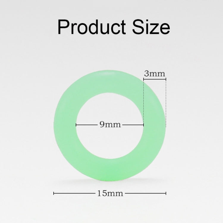 100 chiếc vòng cảnh báo phản quang silicone đa năng phát sáng cho cắm trại ngoài trời, Vòng phát sáng