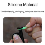 100 chiếc vòng cảnh báo phản quang silicone đa năng phát sáng cho cắm trại ngoài trời, Vòng phát sáng