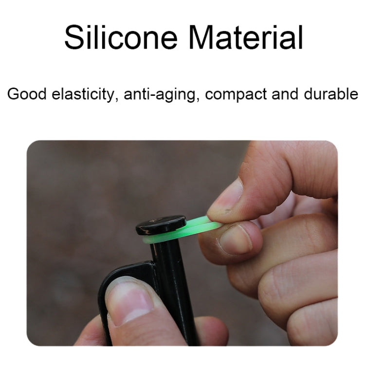 100 chiếc vòng cảnh báo phản quang silicone đa năng phát sáng cho cắm trại ngoài trời, Vòng phát sáng