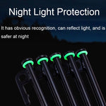 100 chiếc vòng cảnh báo phản quang silicone đa năng phát sáng cho cắm trại ngoài trời, Vòng phát sáng