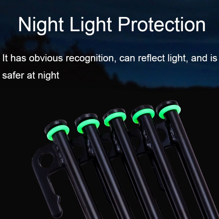 100 chiếc vòng cảnh báo phản quang silicone đa năng phát sáng cho cắm trại ngoài trời, Vòng phát sáng