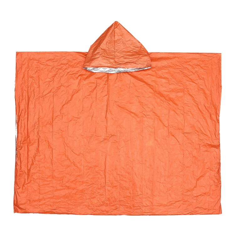 Áo mưa đa chức năng dày dặn phản quang chống gió cho đạp xe ngoài trời, 130 x 100 cm (Màu cam)