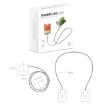 Đèn di động KD201 treo cổ đọc sách LED, Kiểu dáng:, Hươu nhỏ (Xanh dương + Nâu)
