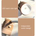 Đèn di động KD201 treo cổ đọc sách LED, Kiểu dáng:, Hươu nhỏ (Xanh dương + Nâu)