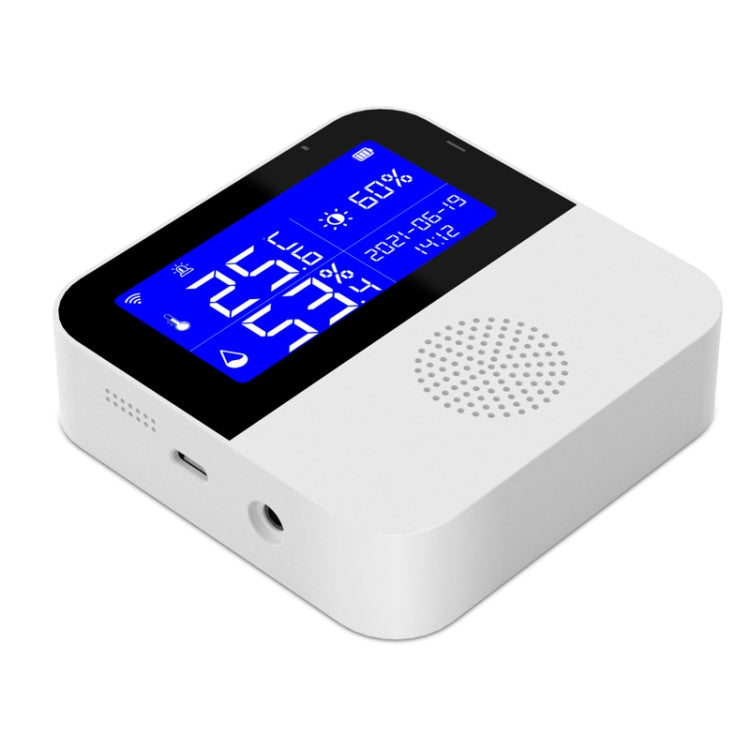 Cảm biến nhiệt độ và độ ẩm Tuya WIFI với màn hình LCD 2.9 inch, thông số: chỉ cảm biến, có dây cảm biến