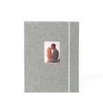 Album ảnh vải cotton linen 3 inch 208 ngăn đựng thẻ ảnh, màu kaki, tím, xám, hồng, xanh dương