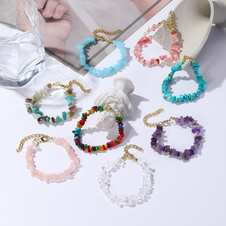 Vòng tay, vòng chân nữ phong cách Boho hạt sỏi tự nhiên
