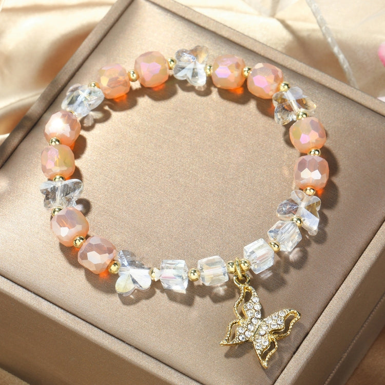 Vòng tay hạt pha lê tự nhiên cho nữ, S2204-3 Opal hồng, S2204-2 Opal xanh, S2204-6 Cam + Bướm, S2204-5 Opal hồng, S2203-1 Hồng + Hoa hồng, S2203-2 Xanh + Hoa hồng, S2203-7 Hồng + Chìa khóa