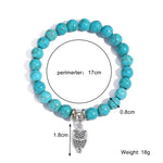 Vòng tay hạt phong cách dân tộc đá Turquoise nữ, S2208-2 Cú, S2208-3 Bướm, S2208-4 Sao biển, S2208-5 Cây sự sống, S2203-12 Thánh giá, S2203-13 Mặt dây chuyền Turquoise, S2212-1 Mắt, S2303-1, S2303-2 Rùa, S2303-3 Thánh giá, S2303-4 La bàn, S2203-11