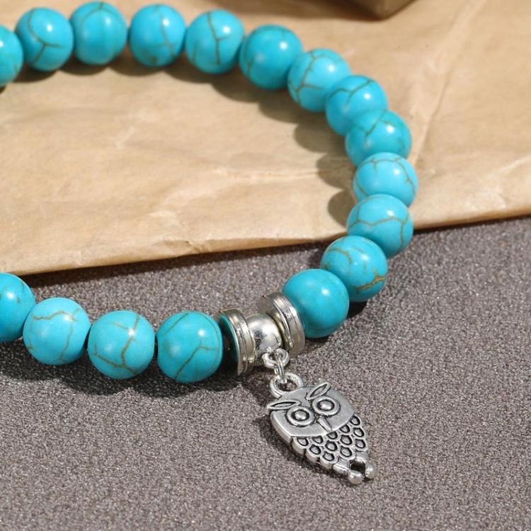 Vòng tay hạt phong cách dân tộc đá Turquoise nữ, S2208-2 Cú, S2208-3 Bướm, S2208-4 Sao biển, S2208-5 Cây sự sống, S2203-12 Thánh giá, S2203-13 Mặt dây chuyền Turquoise, S2212-1 Mắt, S2303-1, S2303-2 Rùa, S2303-3 Thánh giá, S2303-4 La bàn, S2203-11