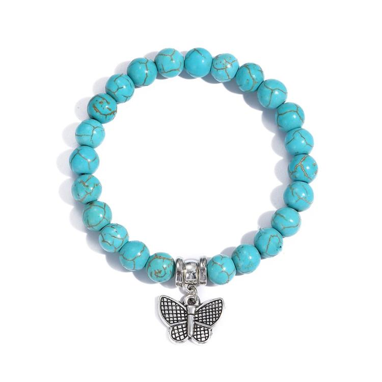 Vòng tay hạt phong cách dân tộc đá Turquoise nữ, S2208-2 Cú, S2208-3 Bướm, S2208-4 Sao biển, S2208-5 Cây sự sống, S2203-12 Thánh giá, S2203-13 Mặt dây chuyền Turquoise, S2212-1 Mắt, S2303-1, S2303-2 Rùa, S2303-3 Thánh giá, S2303-4 La bàn, S2203-11