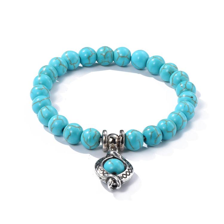 Vòng tay hạt phong cách dân tộc đá Turquoise nữ, S2208-2 Cú, S2208-3 Bướm, S2208-4 Sao biển, S2208-5 Cây sự sống, S2203-12 Thánh giá, S2203-13 Mặt dây chuyền Turquoise, S2212-1 Mắt, S2303-1, S2303-2 Rùa, S2303-3 Thánh giá, S2303-4 La bàn, S2203-11
