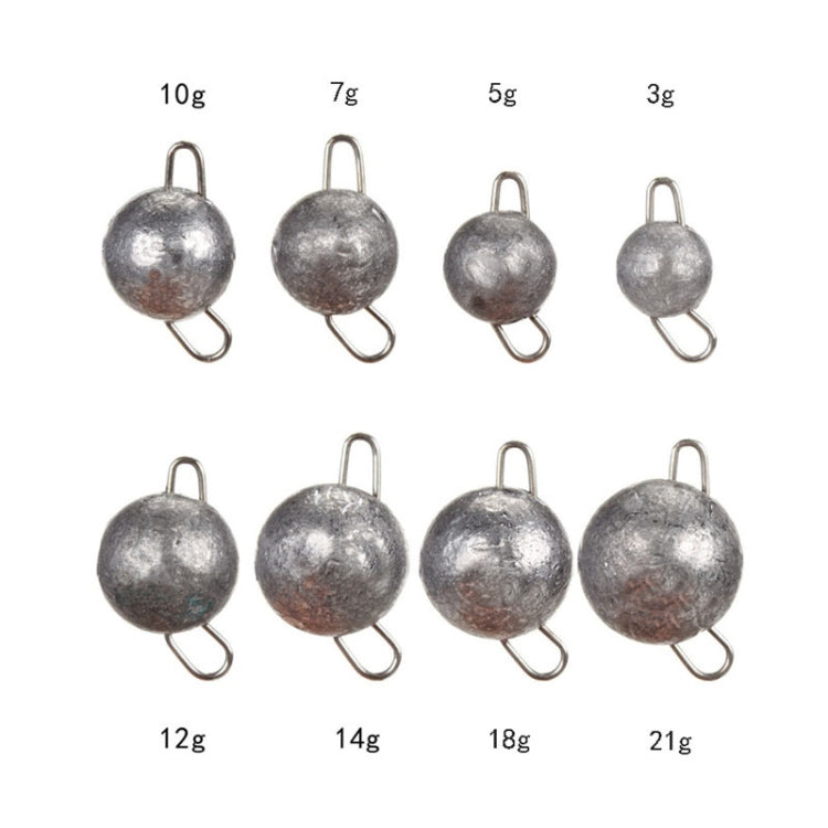 10 cái chì móc câu nhanh, chì móc câu lộn ngược, trọng lượng: 3g, 3g, 5g, 7g, 10g, 12g, 14g, 18g, 21g
