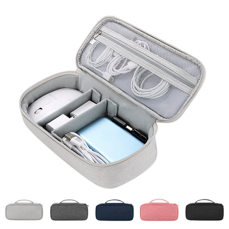 SM13 Túi Đựng Phụ Kiện Kỹ Thuật Số Đa Năng Chống Nước và Chống Sốc, 25x6.5x12cm (Xám), 25x6.5x12cm (Xám Đậm), 25x6.5x12cm (Xanh Navy), 25x6.5x12cm (Hồng), 25x6.5x12cm (Đen)