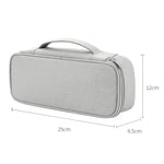 SM13 Túi Đựng Phụ Kiện Kỹ Thuật Số Đa Năng Chống Nước và Chống Sốc, 25x6.5x12cm (Xám), 25x6.5x12cm (Xám Đậm), 25x6.5x12cm (Xanh Navy), 25x6.5x12cm (Hồng), 25x6.5x12cm (Đen)