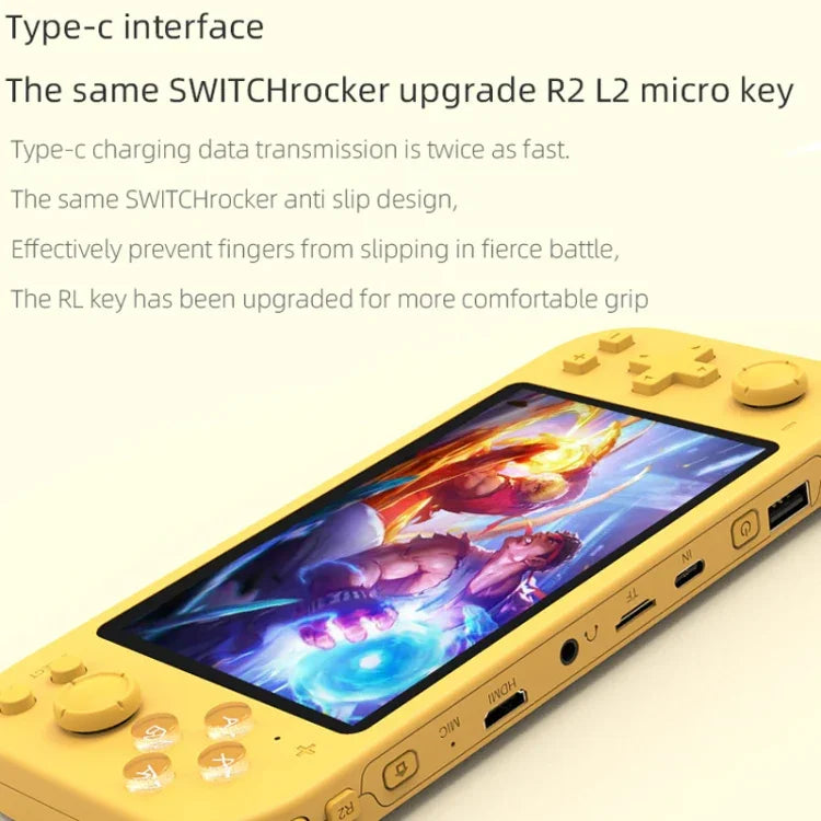 Máy chơi game cầm tay RG3000 hỗ trợ tay cầm đôi, máy chơi game mini, RG3000 màu hồng, RG3000 màu xám, RG3000 màu tím, RG3000 màu xanh lá, RG3000 màu vàng