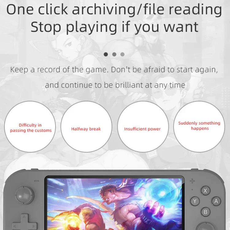Máy chơi game cầm tay RG3000 hỗ trợ tay cầm đôi, máy chơi game mini, RG3000 màu hồng, RG3000 màu xám, RG3000 màu tím, RG3000 màu xanh lá, RG3000 màu vàng