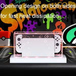 035 cho máy chơi game Nintendo Switch/OLED, đế phát sáng chống bụi, Thông số:, Đế đèn, Trong suốt, Nhãn trắng, Nhãn đen, Tay cầm, Jet Warrior, Noble, Gengar