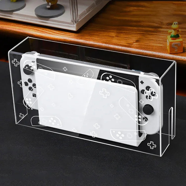 035 cho máy chơi game Nintendo Switch/OLED, đế phát sáng chống bụi, Thông số:, Đế đèn, Trong suốt, Nhãn trắng, Nhãn đen, Tay cầm, Jet Warrior, Noble, Gengar