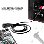 Cáp âm thanh cân bằng 2RCA sang 2XLR Canon cho loa, dài 0.5m, 1m, 1.5m, 3m