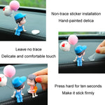 Car Ornament Ornament Lovely Kissing Couple Doll, Color:, Blue, Gray, Reading, Clever, Blue+Balloon, Blue+Blue White Balloon, Gray+Balloon, Gray+Gray Balloon, Reading+Balloon, Clever+Balloon, Stool Blue Couple, Stool Gray Couple, Stool Reading Couple  ...