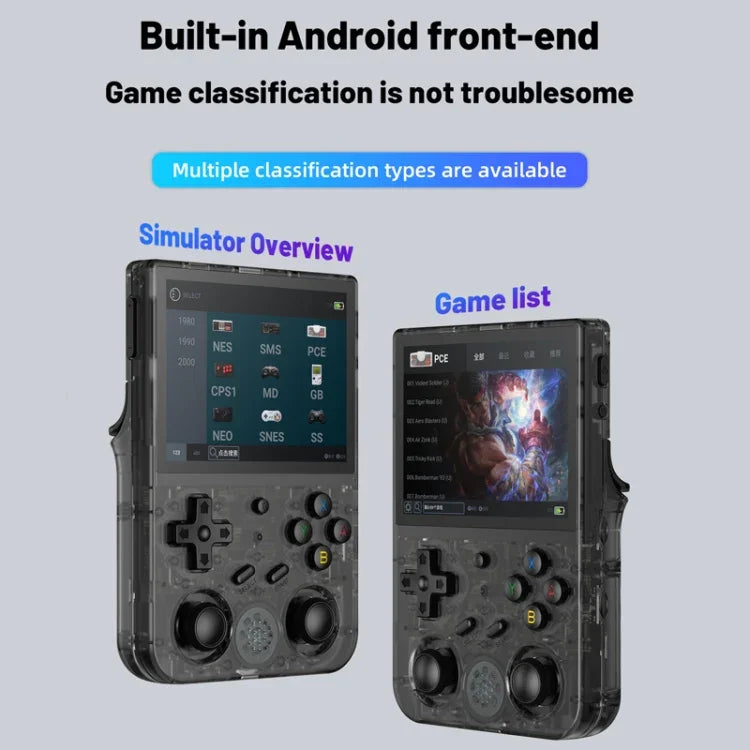 Máy chơi game cầm tay RG353V 3.5 inch, máy chơi game không dây Android 11 Linux OS, Chỉ máy, 64G 15.000 trò chơi, 128G 25.000 trò chơi, 256G 35.000 trò chơi