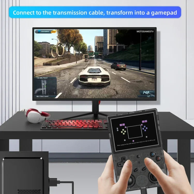 Máy chơi game cầm tay RG353V 3.5 inch, máy chơi game không dây Android 11 Linux OS, Chỉ máy, 64G 15.000 trò chơi, 128G 25.000 trò chơi, 256G 35.000 trò chơi