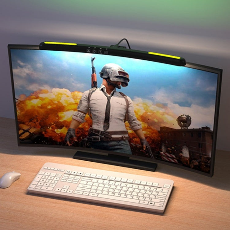 Đèn treo màn hình cong laptop, đèn bàn máy tính, Màn cong không đèn nền RGB, Màn cong có đèn nền RGB
