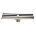 Ống thoát sàn đồng nguyên chất kéo dài 8x30cm, Kiểu dáng:, K8034 mạ chrome + hàng thẳng màu đen, K8034 mạ chrome + tự niêm phong đồng, K8034 mạ chrome + niêm phong nước sâu 5.5, K8034 mạ chrome + treo từ tính, K8035 bàn chải niken + hàng thẳng màu đen...